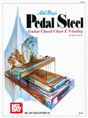 Mel Bays Pedal Steel Guitar Chord Chart E 9 Tuning by Dewitt Scott 