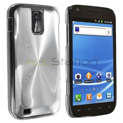 Silver Brushed Metal Aluminum Hard Case Cover For Samsung Galaxy S2 