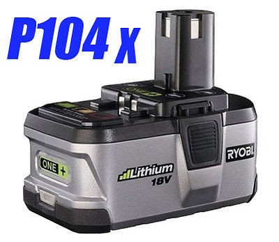 Ryobi 18V P104 18Volt High Capacity Lithium Ion Battery 