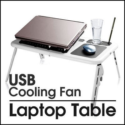 NEW PC LAPTOP NOTEBOOK TABLE USB 2 COOLING FANS MOUSE PAD