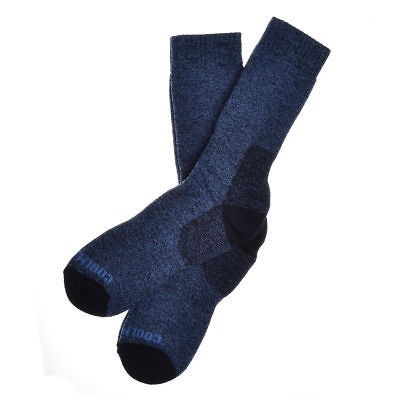 Pairs of Mens Navy Blue Wool Coolmax Walking Socks Hiking