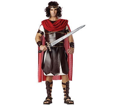 Hercules Roman Greek Gladiator Warrior Soldier Adult Men Costume M 