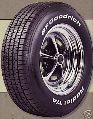 P255/70R15 BFG RADIAL T/A RAISED WHITE LETTER TIRES