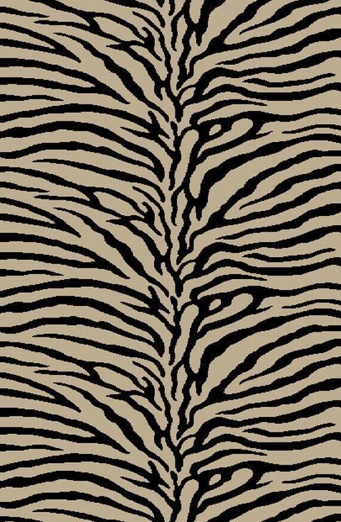 Modern Zebra Animal Skin Area Rug 5x7 Safari Carpet  Actual 5 x 7