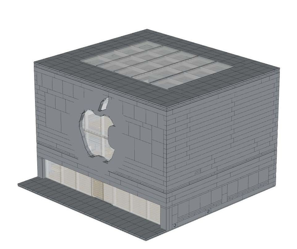 lego apple in LEGO