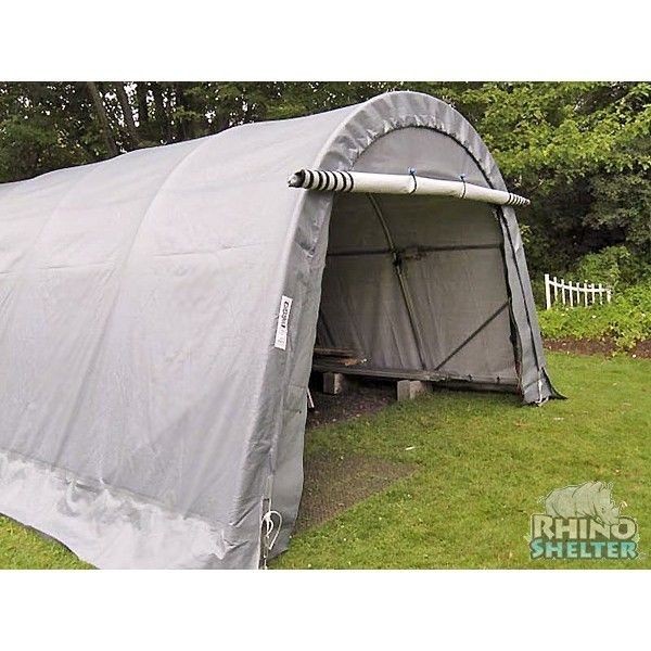 MDM Rhino Shelters 12 x 20 x 8 Round Style Portable Garage (NEW)