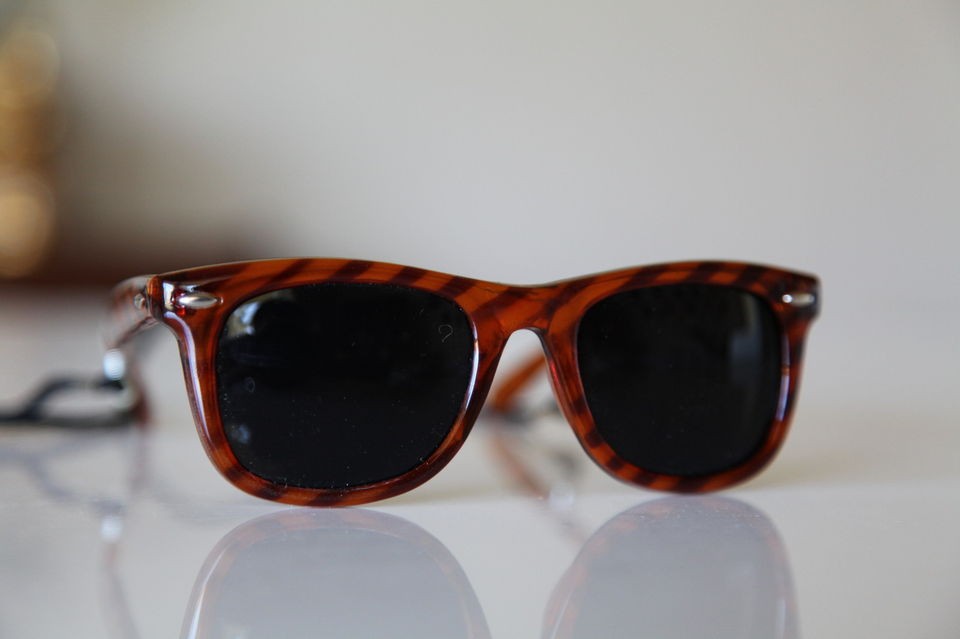 Tortoise Sunglasses Golden Brown/ Black/ Black Lenses LOT OF 2 PIECES