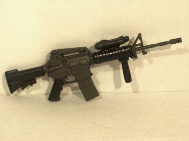World Peacekeepers GI Joe toy assault rifle 1/6 12 #5