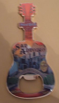 Hard Rock Cafe SAN ANTONIO Guitar Magnet Bottle Opener