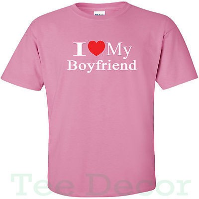 love my boyfriend shirt in Womens Clothing