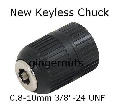 TZ 10mm 3/8x 24UNF KEYLESS DRILL CHUCK Fit DEWALT MAKITA BLACK 