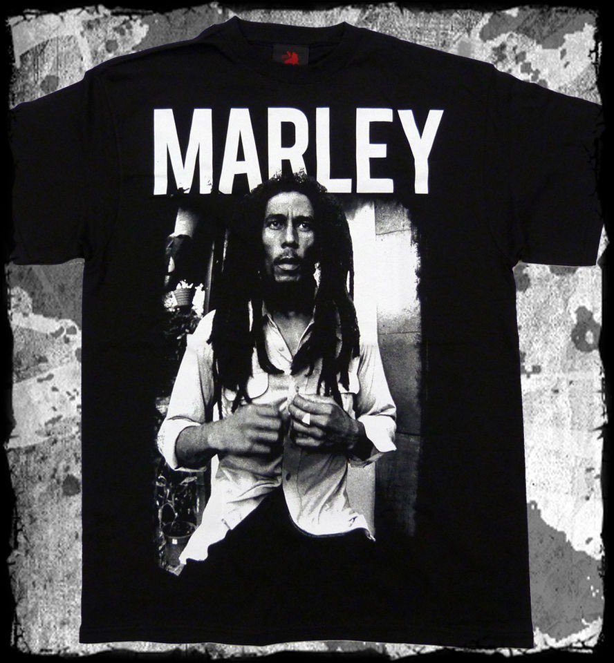 Bob Marley   Black and White photo t shirt   Official   FAST SHIP