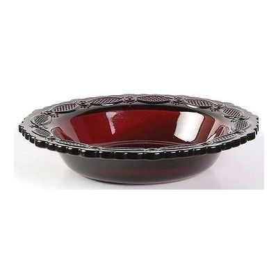 Avon Cape Cod Ruby Red Soup Salad Cereal Bowl 7 3/8 Inch, Very Good 