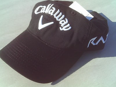 NEW Black White Callaway Golf V Mens Womens Hat RAZR / ODYSSEY 