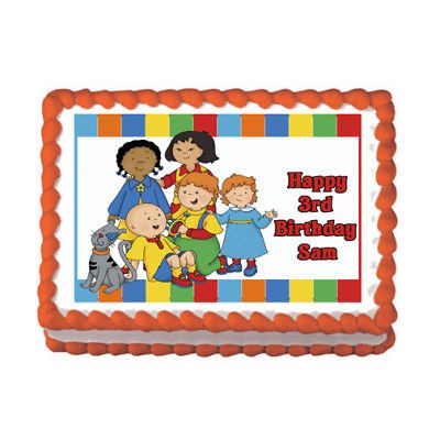 CAILLOU #2 Edible Cake birthday Party Image Topper Custom