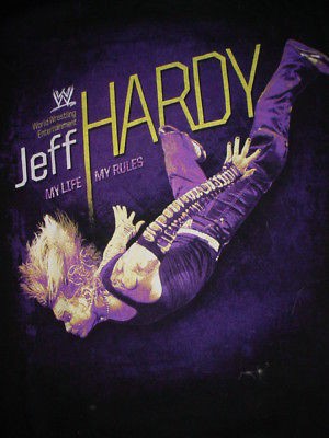 Jeff Hardy WWE Wrestling Wres​tler My Life Rules shirt S