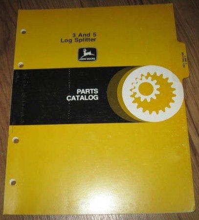 John Deere 3 and 5 Log Splitter Parts List Catalog Manual Book PC 1670