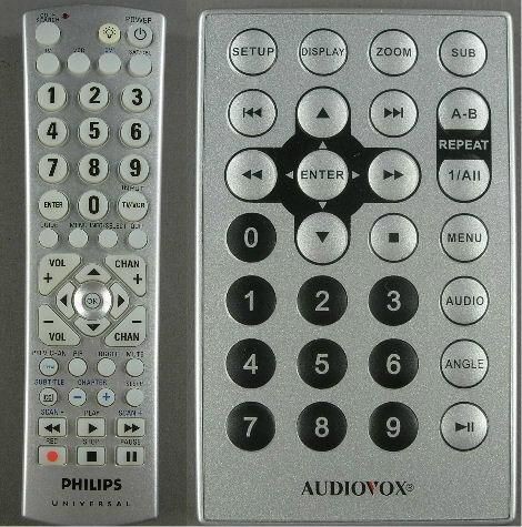 Remote Controls Philips Universal CL035A 4 Device & Audiovox DVD 