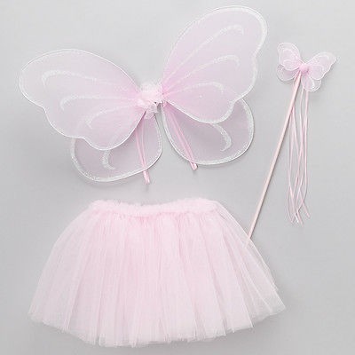 Newly listed Pink Fairy Princess Costume Tutu Set w/ Butterfly Fairy 