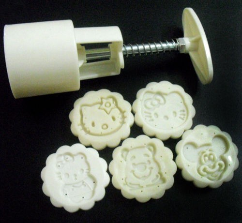 Moon cake mold 50g & Mickey winne hello cat 5 stamps