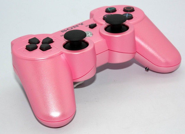 Wireless PS3 Modded Rapid Fire Controller Limited 8 mode pink Shell 