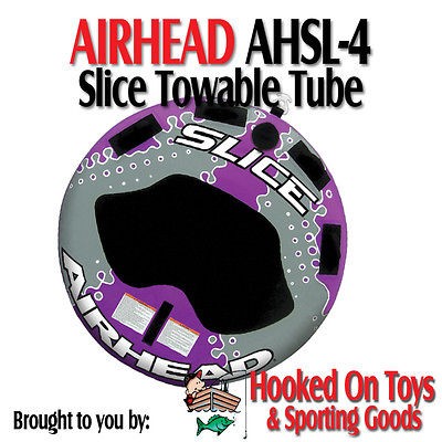 Airhead AHSL 4   Slice Inflatable Towable Tube 1 2 Riders   Kwik Tek