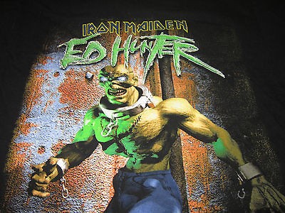 iron maiden ed hunter tour shirt Large 1999