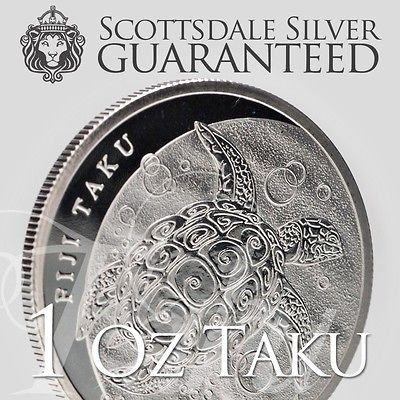 oz FIJI TAKU 1 Troy oz 2012 Silver Coin .999 Bullion (New Zealand 