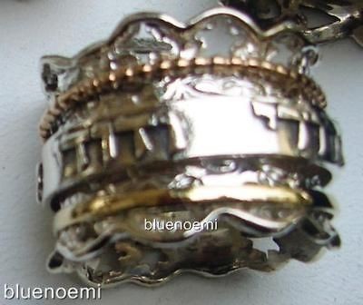 Spinning band Ani le Dodi hebrew ring bague tube argent