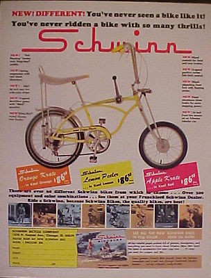   Lemon Peeler Sting~Ray Bicycles Boys 5~Speed Kids Bike Trade AD