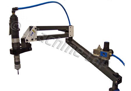   Tapping Machine Arm & Pneumatic Motor Quick Collet Threading