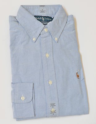 NWT Polo Ralph Lauren Mens Cotton Oxford Custom Fit Long Sleeve Sport 