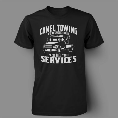 Camel Towing Service CDL Funny Toe tow Truck Drivers Mens T Shirt
