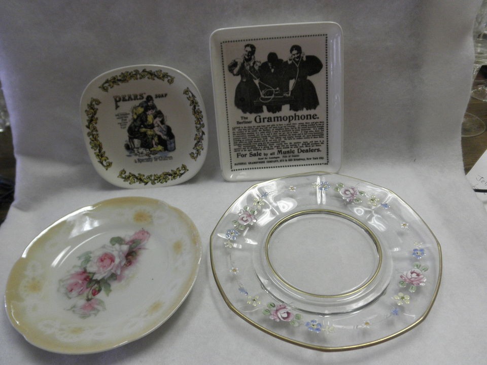 Pin Trays Berliner Gramophone Lord Nelson Pottery Pears Soap Floral 