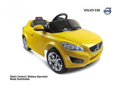 Yellow Volvo Ride on Toy Battery Operated Car For Kids
