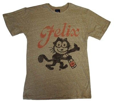 Felix The Cat Bottle Cartoon Vintage Style Junk Food Adult T Shirt Tee