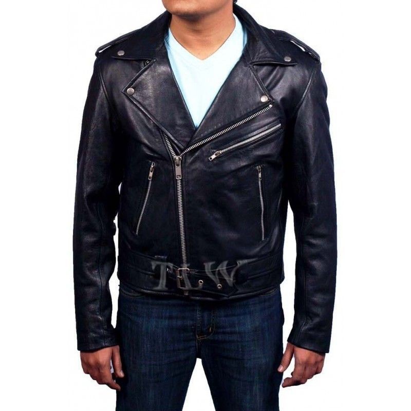 Hollywood Film Ghost Rider Leather Jacket Nicolas Cage Men Motorbike 