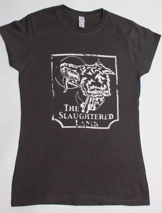 SCREEN PRINTED LADIES FITTED TSHIRT AMERICAN WEREWOLF IN LONDON 