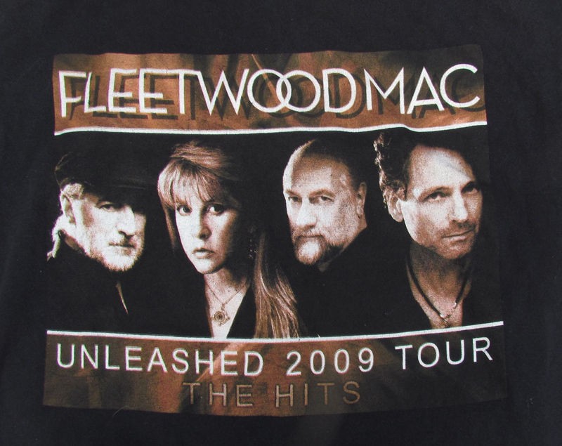 FLEETWOOD MAC Tour T Shirt SIZE L Large 2009 Rock Music Concert