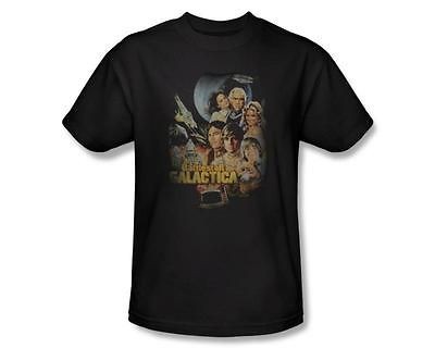 Battlestar Galactica (Original) Distressed Poster Adult T Shirt