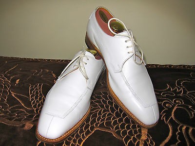 JOHN LOBB White Mens English Handmade Leather 7D US or 40 EU