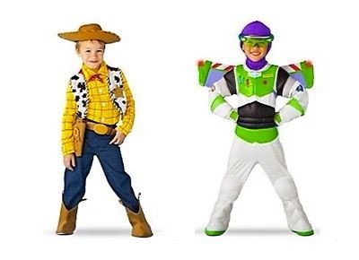 Toy Story 3 Disney Halloween Cowboy Woody Buzz Lightyear Costume Light 