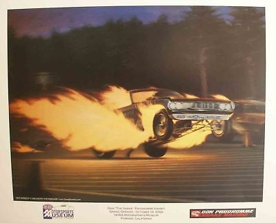 DON THE SNAKE PRUDHOMME HOT WHEELS POSTER   NHRA   Kenny 