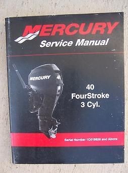 2009 Mercury Outboard Motor Service Manual 40 Four Stroke 3 Cylinder 