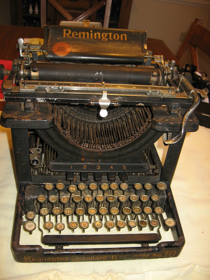 antique remington model 10 visable typewriter  