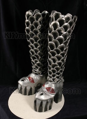 KISS GENE SIMMONS DESTROYER HALLOWEEN COSTUME BOOTS   size 8 9