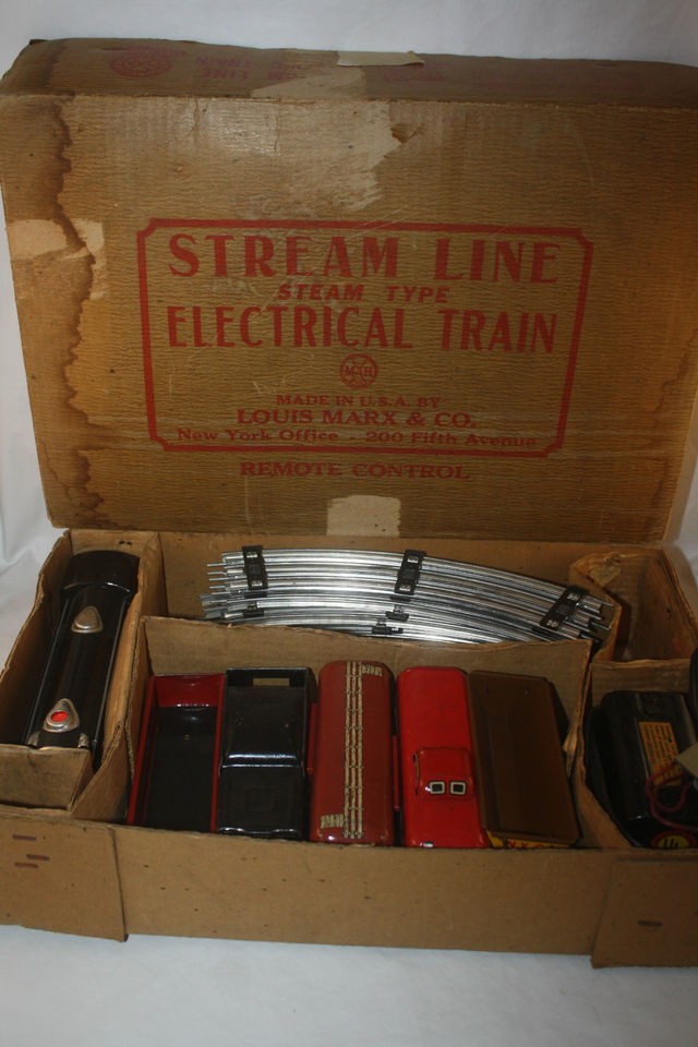 MARX STREAM LINE ELECTRIC TRAIN SET MARLINES #4923 MADE IN USA