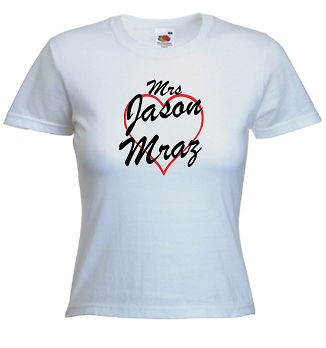 mrs jason mraz t shirt print any name words more options size colour 