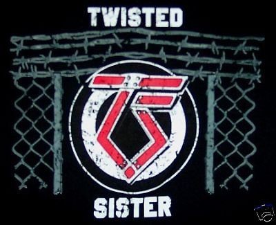 TWISTED SISTER cd lgo BARBED WIRE FENCE Official SHIRT LRG new