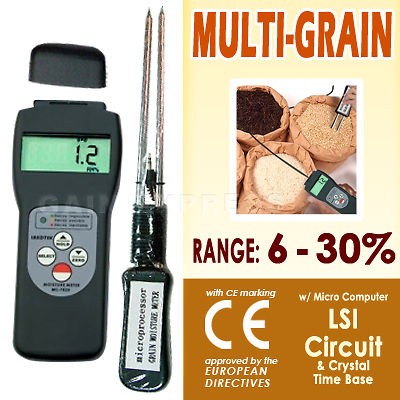 digital grain moisture meter tester rice wheat corn from hong